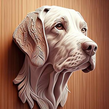 3D model English Pointer dog (STL)